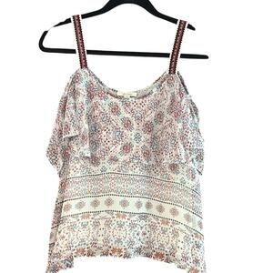 Ella Moss White Asymmetrical Camisole Top